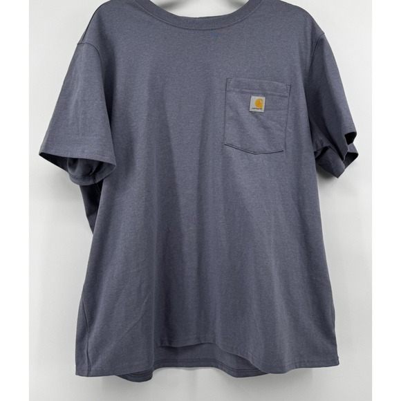 Carhartt Other - Carhartt Men T-Shirt XL Loose Fit Lt. Purple Pocket Logo Short Sleeve Work Shirt